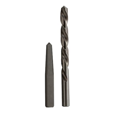 #1 Straight Flute Screw Extractor And 9/64in Left Hand Drill Bit Kit